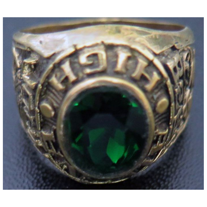 USA bague en or 10 carats (10K) de l'université Adena High scholl 1928