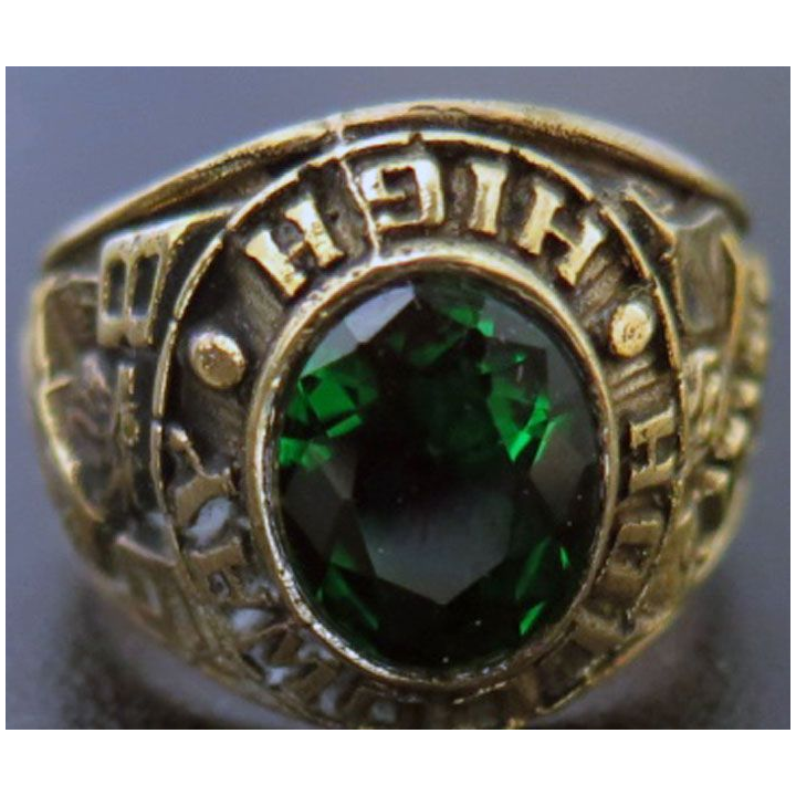 GREAT BRITAIN : bague en or 10 carats (10K) de Holloway High Scholl