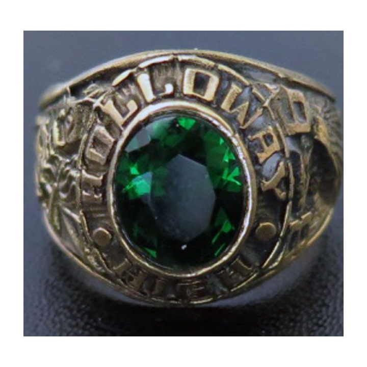 GREAT BRITAIN : bague en or 10 carats (10K) de Holloway High Scholl
