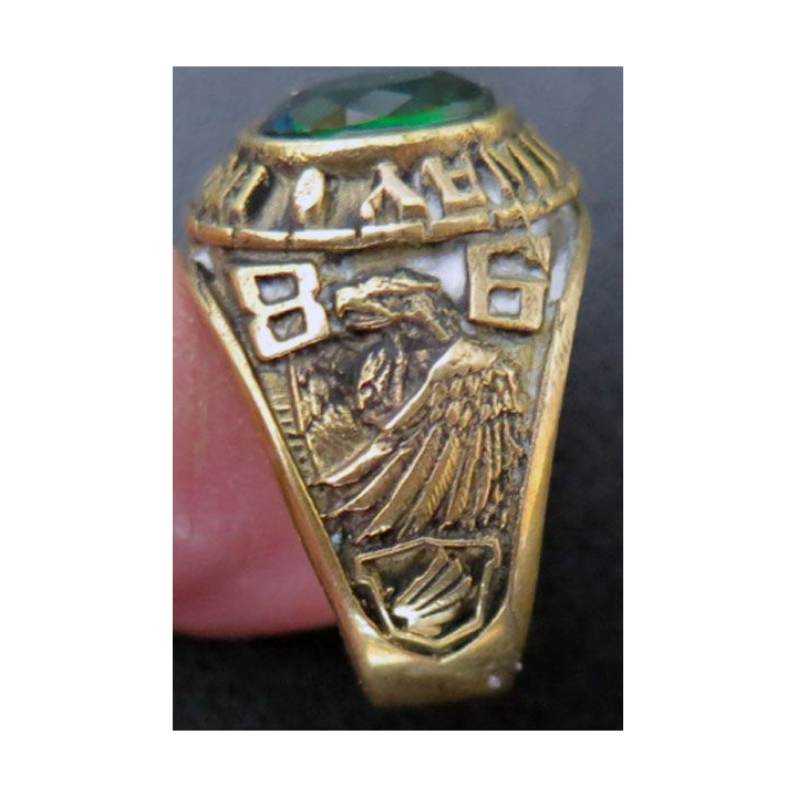 GREAT BRITAIN : bague en or 10 carats (10K) de Holloway High Scholl