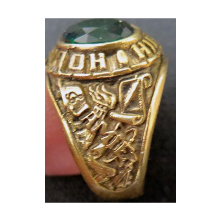 GREAT BRITAIN : bague en or 10 carats (10K) de Holloway High Scholl