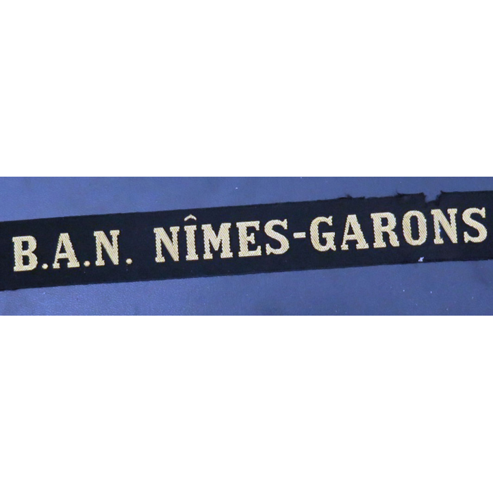 MARINE : bande de bachi de marin " B.A.N NÎMES-GARONS " longueur 58 cm