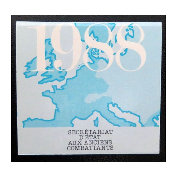 Boite d'allumettes des 70 ans de la 1° guerre mondiuale 1918 - 1988