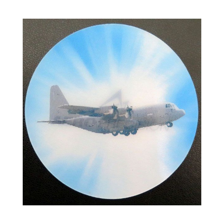 Autocollant double lecture Aero precision (Diam 8,3 cm)