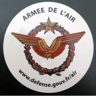 Autocollant Armée de l'air  (Diam 11 cm)