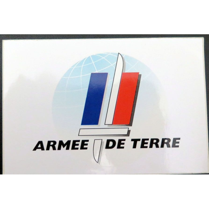 Autocollant Armée de terre 12 x 8 cm
