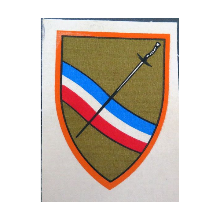 Insigne tissu des fleurettistes français 6,3 x 8,7 cm