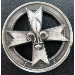 FSE : insigne métallique de béret de la fédération des scouts d'Europe