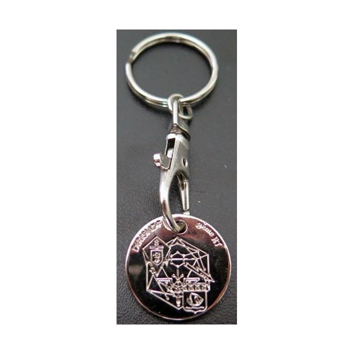 8° RT DIRISI : porte clefs jeton de caddie de la DIRISI 