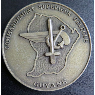  GUYANE : plaque du commandement supérieur délégué de  Guyane