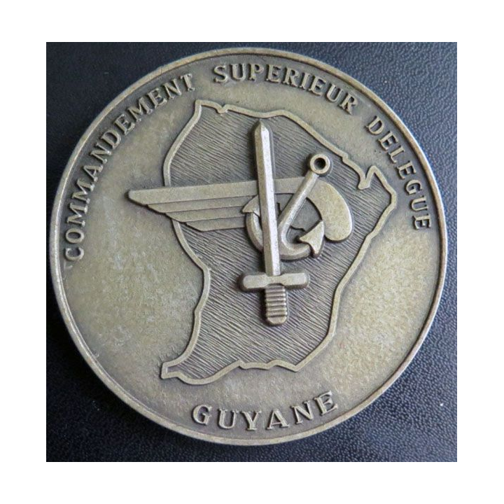  GUYANE : plaque du commandement supérieur délégué de  Guyane