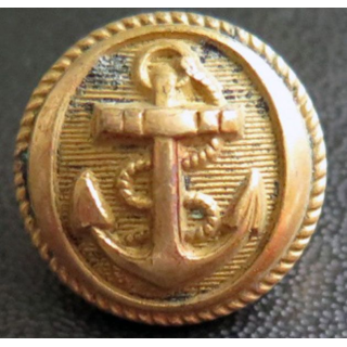Vieux bouton de la marine strié  époque 3° république A.M & Cie