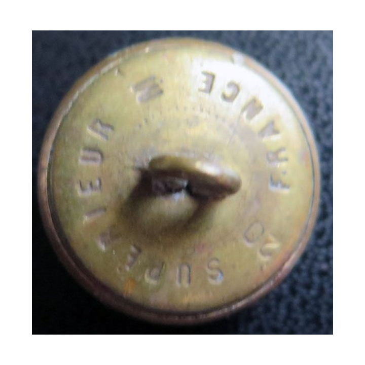 Vieux bouton de la marine strié  époque 3° république Supérieur 20 M