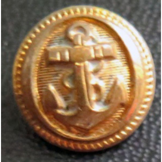 Vieux bouton de la marine strié  époque 3° république T.W & W
