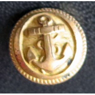 Vieux bouton de la marine strié  époque 3° république 