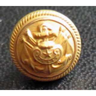 Vieux bouton d'amiral de la marine diamètre 1,1 cm époque 1815