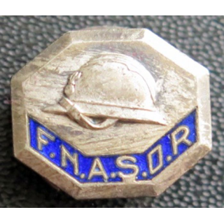 FNASOR : insigne de boutonnière de la FNASOR poinçon arthus