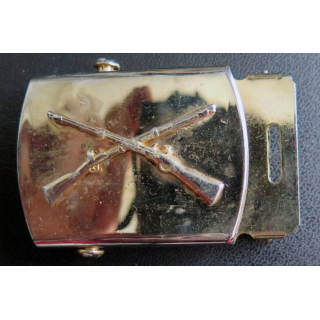 USA : boucle de ceinture de pantalon d'infanterie en laiton 6 x 3,5 cm