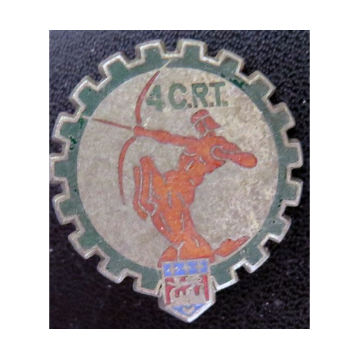 Insigne métal en émail de la 4° CRT Drago Paris H. 664