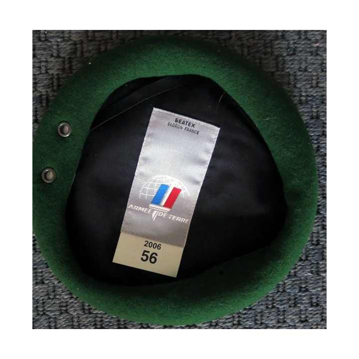 Béret vert Légion 100%  laine Beatex Oloron T. 56 neuf