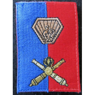 B ART : insigne en tissu de la brigade d'artillerie avec crochets