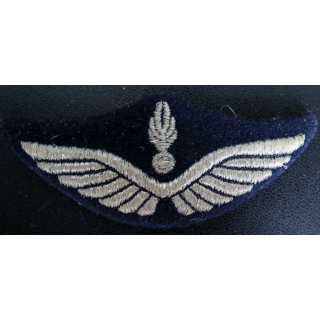 AIR : insigne tissu de casquette de la gendarmerie de l'air en cannetille