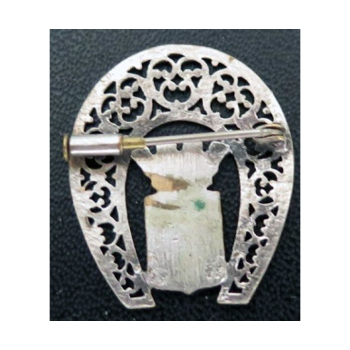 Très belle broche à priori en argent de la Rochelle de diamètre 3,2 cm