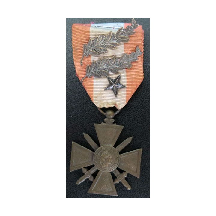 Croix guerre théâtres opérations extérieures 2 palmes étoile TOE