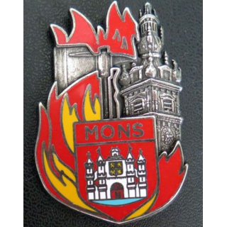 insigne métallique pompiers de Mons fabrication Ballard