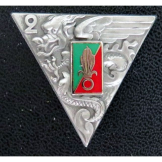 insigne du 2° régiment étranger parachutiste Delsart G.1948 