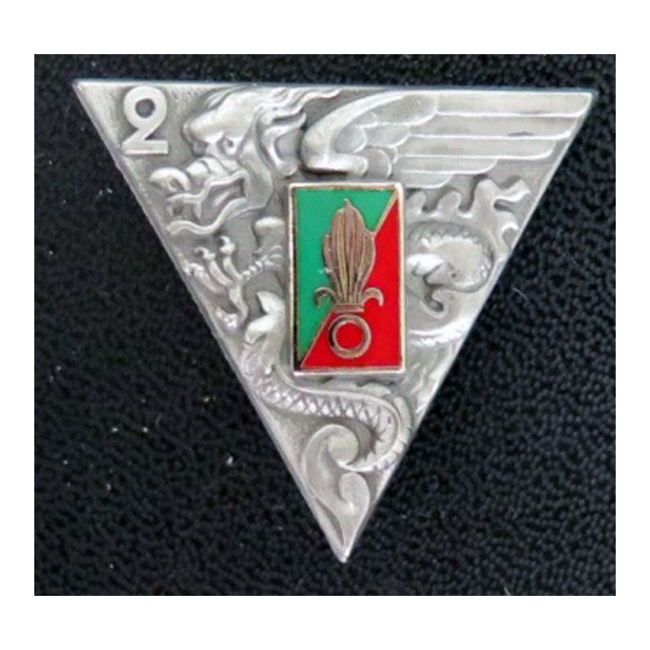 insigne du 2° régiment étranger parachutiste Delsart G.1948 