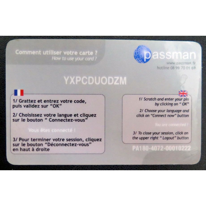 télécarte 4° Régiment étranger de la Légion 3 heures passman