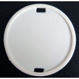 Macaron support d'insigne de béret blanc 