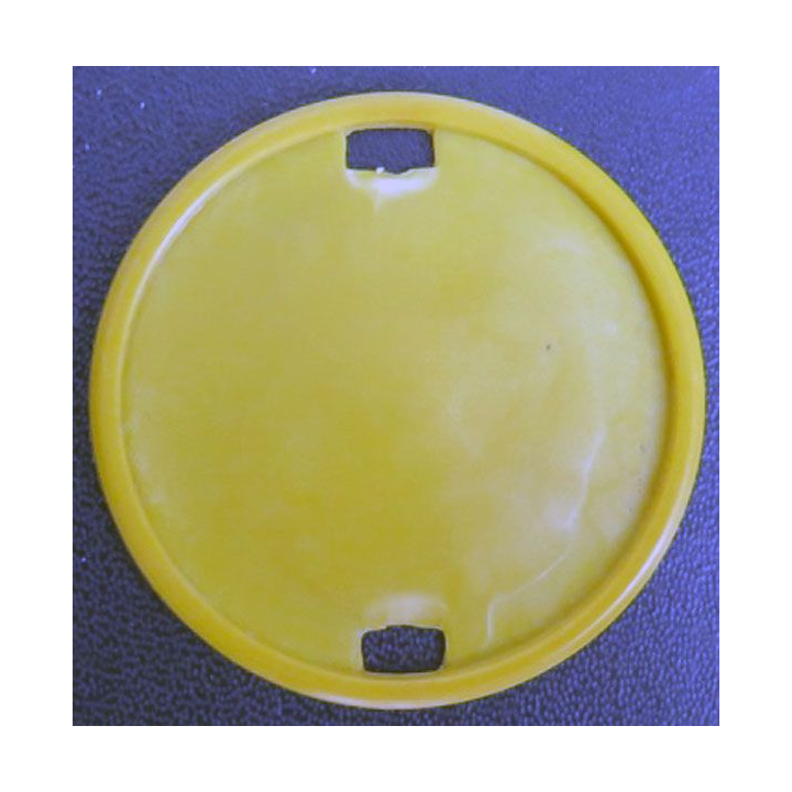 Macaron support d'insigne de béret jaune foncé