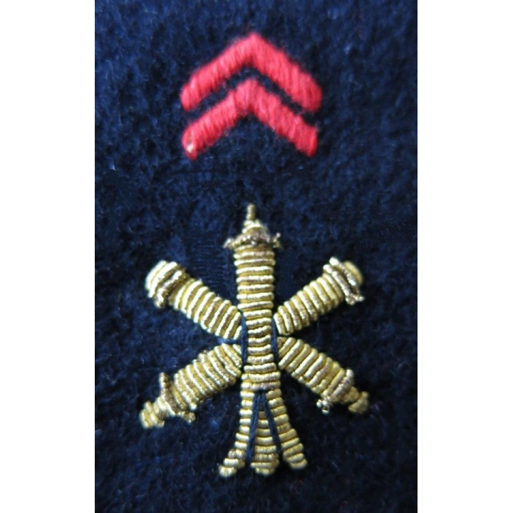 Fourreau de maréchal des logis chef artillerie en cannetille (vendu par paire) neuf
