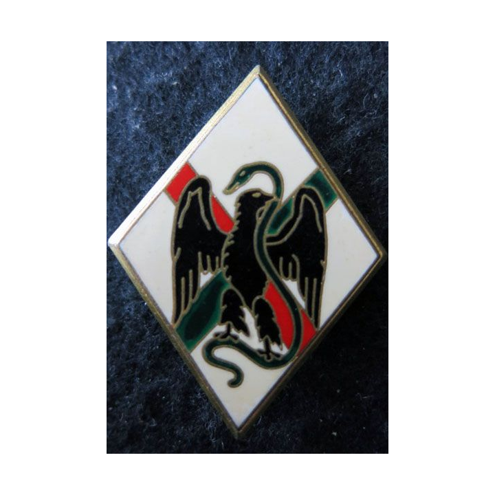 1° RE : insigne métallique du 1° régiment étranger de fabrication Drago Paris