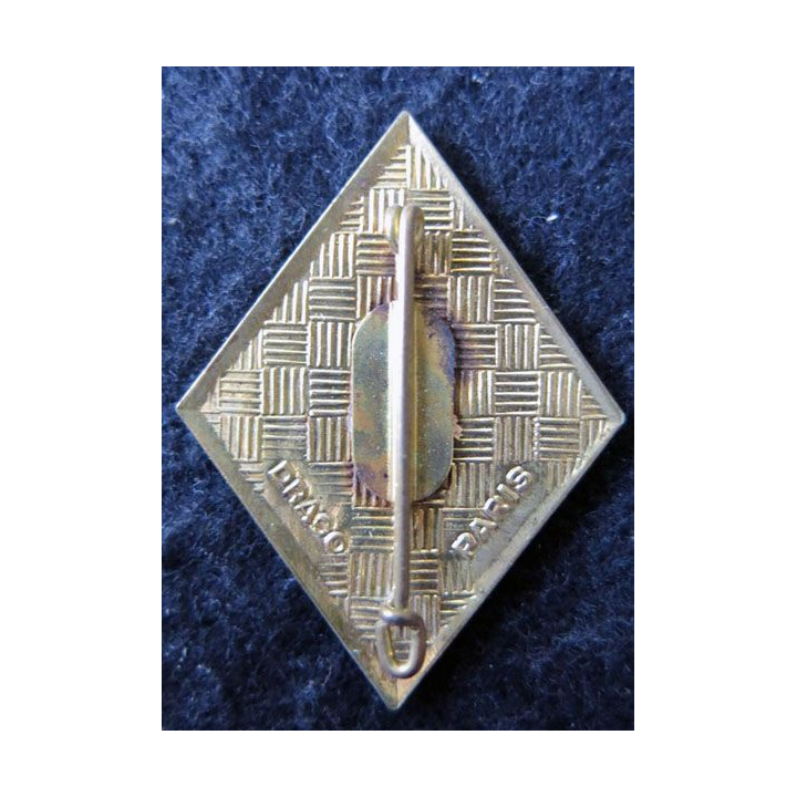 1° RE : insigne métallique du 1° régiment étranger de fabrication Drago Paris
