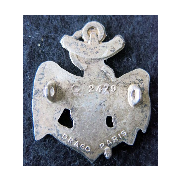 3° RIMA : Insigne du 3° Régiment d'Infanterie de Marine type 4 Drago Paris G. 2479