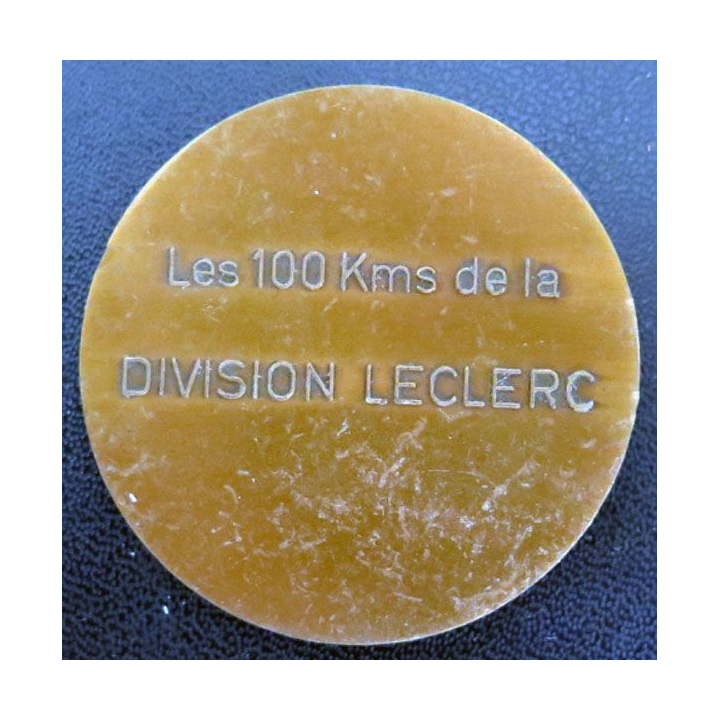 Plaque des 100 kms de la division Leclerc Général Hautecloque