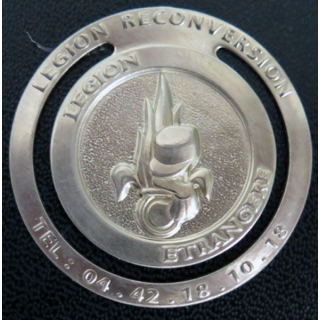 LEGION : marque page métallique de la Légion étrangère 40 mm
