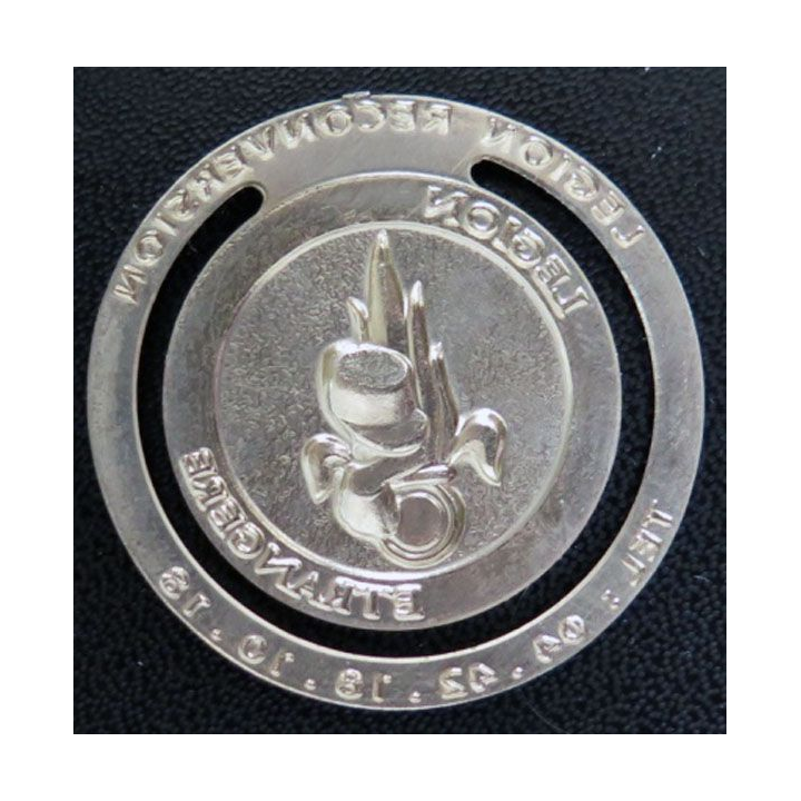 LEGION : marque page métallique de la Légion étrangère 40 mm