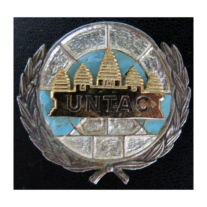 1° régiment étranger de cavalerie UNTAC Cambodge  Aixia éclat d'émail