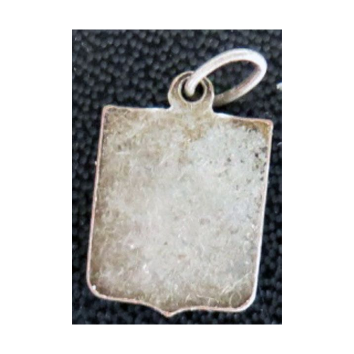 médaillette du Sacré Coeur 11 x 12 mm en émail avec anneau de suspension