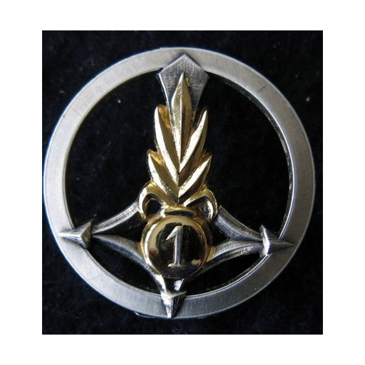 1° ESPLE : insigne de béret du 1° escadron saharien porté de la légion étrangère fabrication Drago Paris R 93