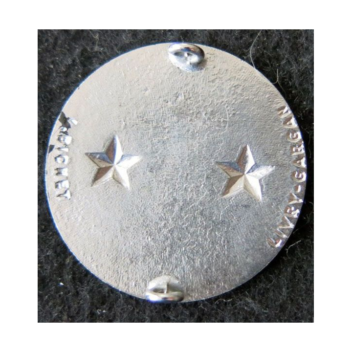 INSIGNE DE BÉRET : Insigne de béret  de général de brigade 2 étoiles argentées L. Bichet