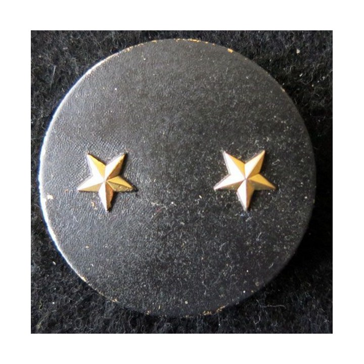INSIGNE DE BÉRET : Insigne de béret  de général de brigade 2 étoiles dorées L. Bichet