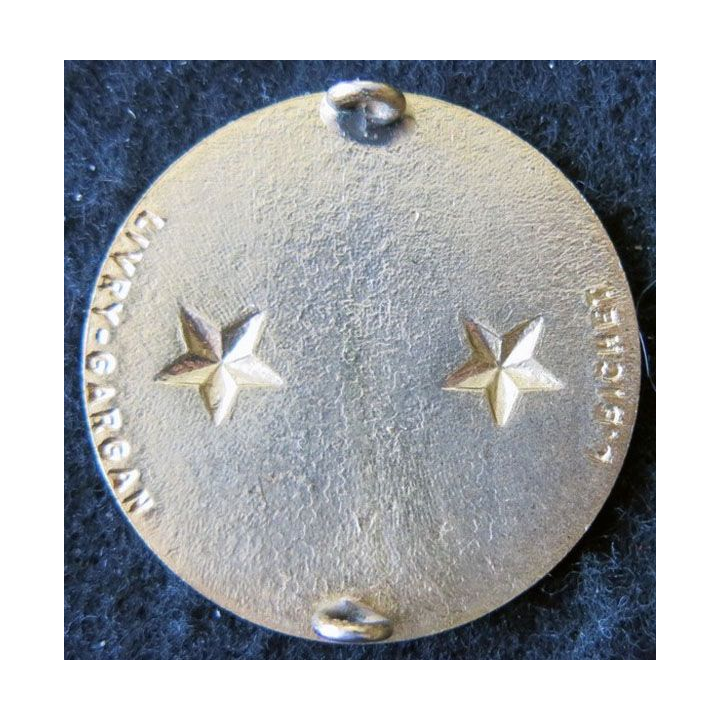 INSIGNE DE BÉRET : Insigne de béret  de général de brigade 2 étoiles dorées L. Bichet