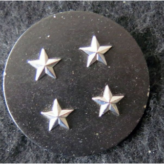 INSIGNE DE BÉRET : Insigne de béret  de général de corps d'armée 4 étoiles argentées L. Bichet