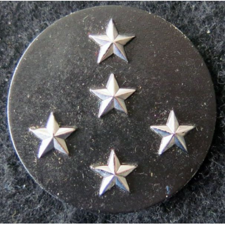 INSIGNE DE BÉRET : Insigne de béret  de général d'armée 5 étoiles argentées L. Bichet