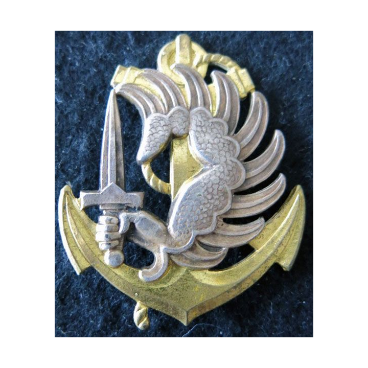 PARA TDM : insigne de béret des troupes parachutistes aéroportées des troupes de marine Drago G. 1535